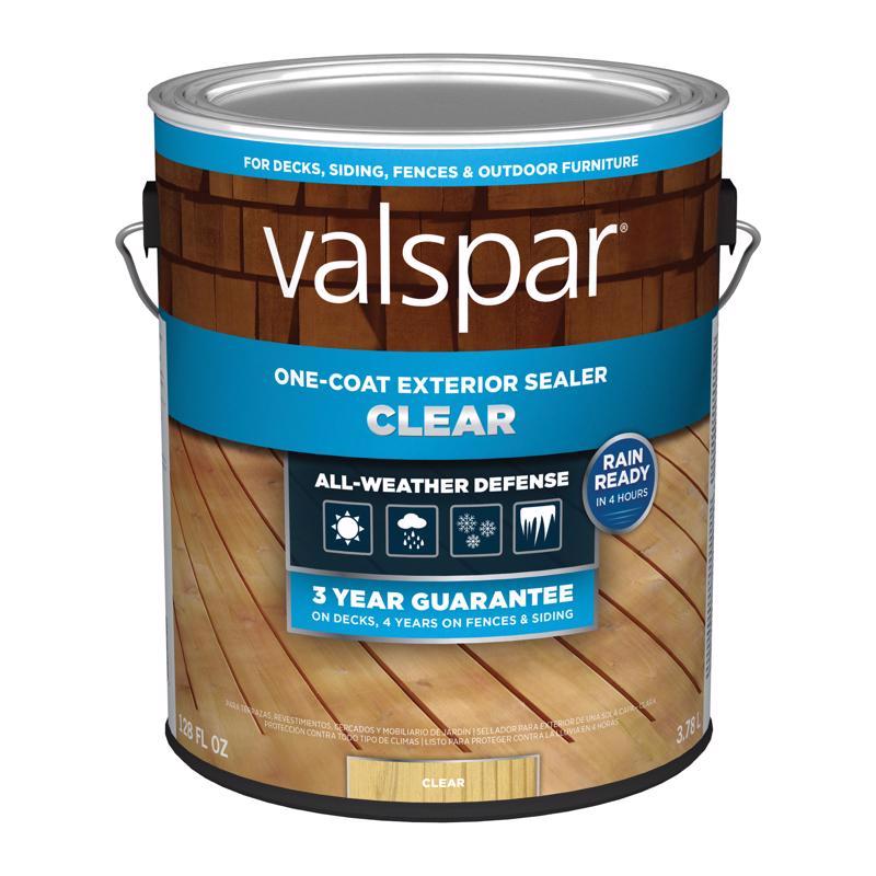 Valspar One-Coat Clear Transparent Deck and Concrete Sealer 1 gal