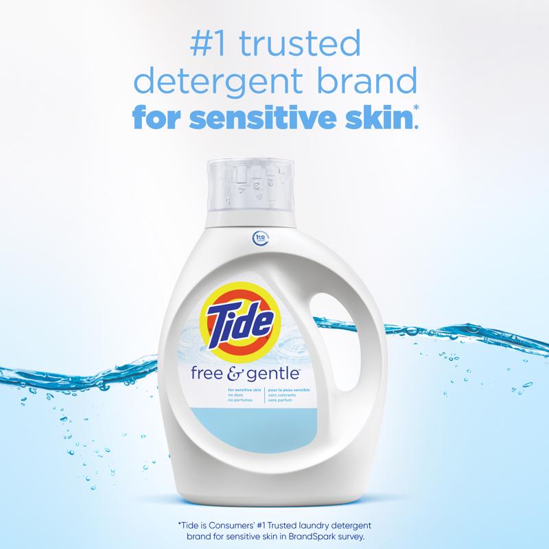 Tide HE Free & Gentle No Scent Detergent Liquid 42 fl. oz. 1 pk