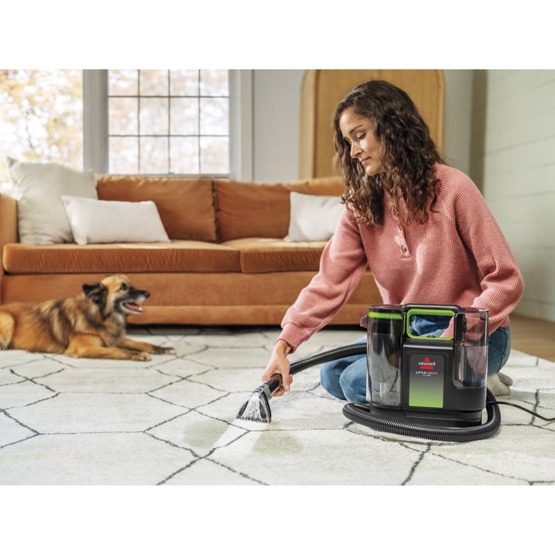 Bissell Little Green Bagless Carpet Cleaner 3 amps Standard Multicolored