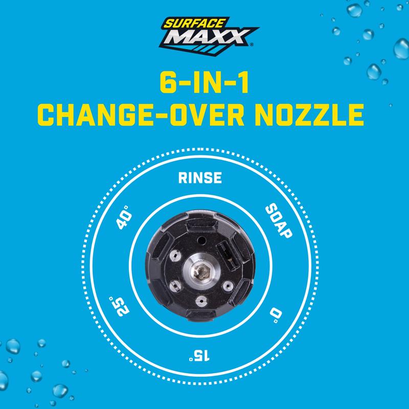 SurfaceMaxx 6-in-1 Change-Over Spray Nozzle 3600 psi
