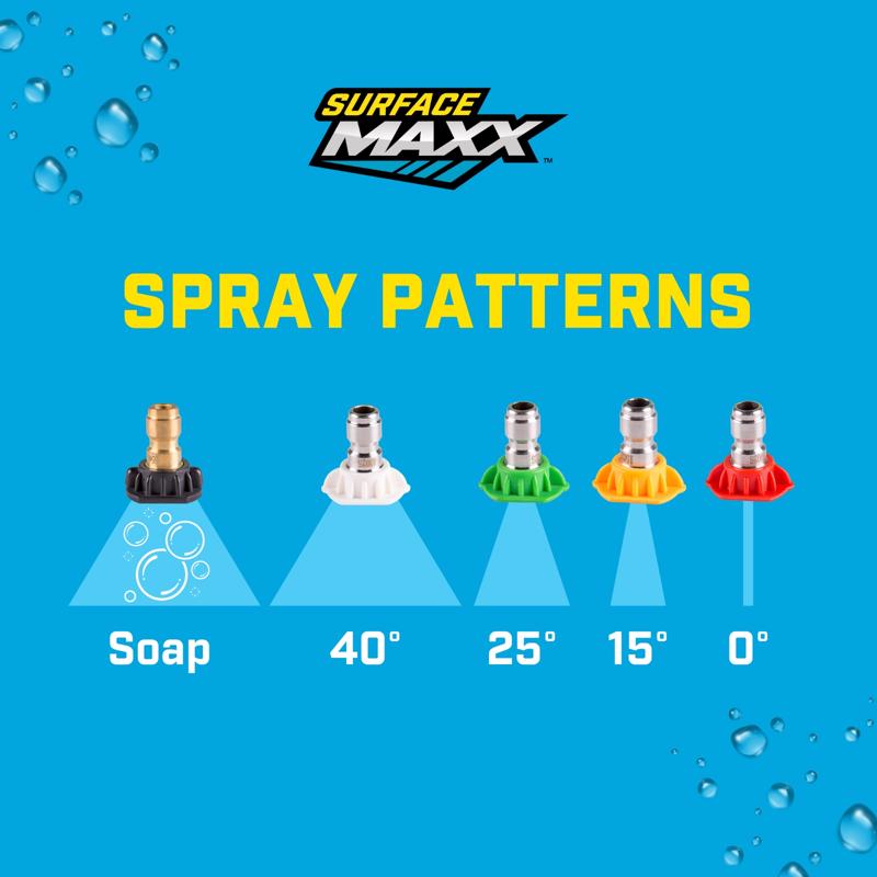 SurfaceMaxx 2.5 Orifice 15-degree Spray Nozzle 4500 psi