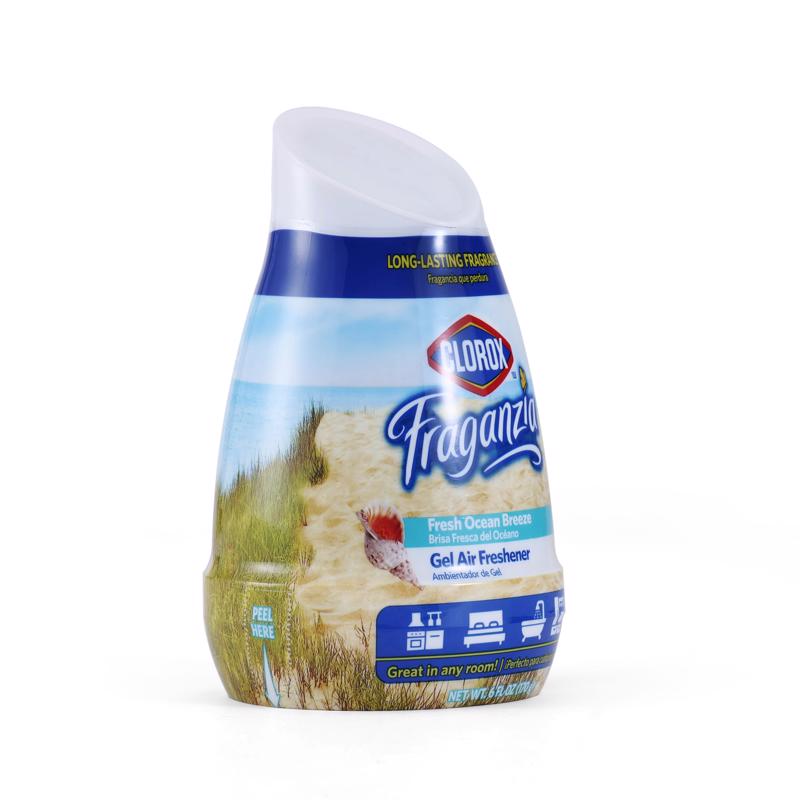 Clorox Fraganzia Fresh Ocean Breeze Scent Air Freshener 6 oz Gel 1 pk