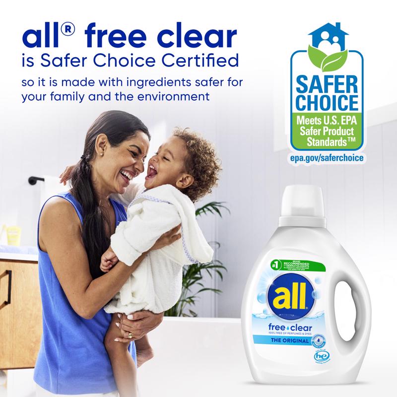 All No Scent Detergent Liquid 88 1 pk