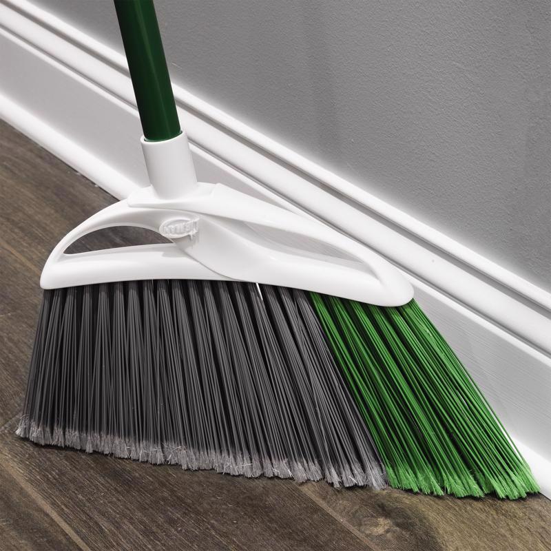 Libman 15 in. W Stiff Recycled PET Broom with Dustpan