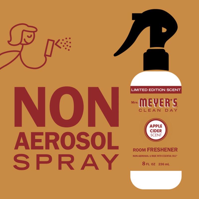 Mrs. Meyer's Clean Day Apple Cider Scent Air Freshener 8 oz Liquid 1 pk