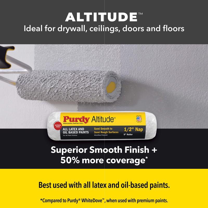 Purdy Altitude Poly Micro 18 in. W X 1/2 in. Regular Paint Roller Cover 1 pk