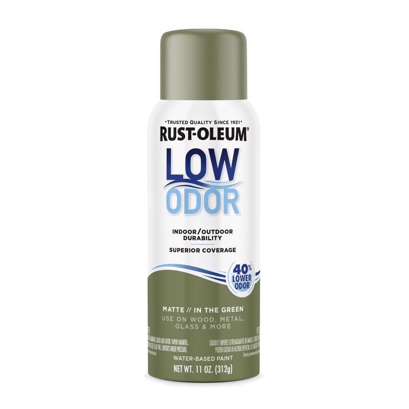 Rust-Oleum Low Odor Matte In The Green Spray Paint 11 oz