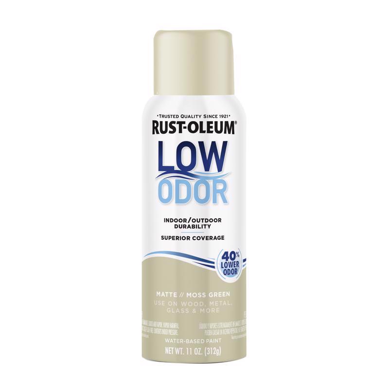 Rust-Oleum Low Odor Matte Moss Green Spray Paint 11 oz