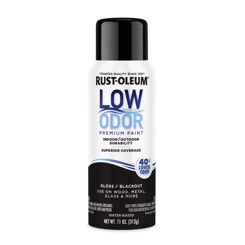 Rust-Oleum Low Odor Gloss Blackout Spray Paint 11 oz
