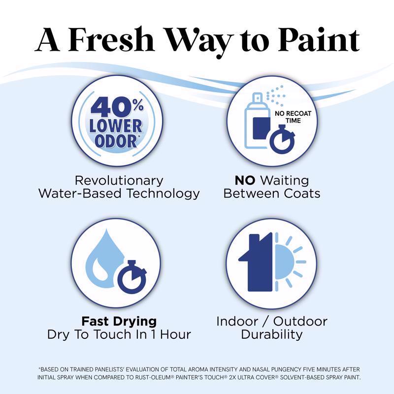 Rust-Oleum Low Odor Gloss Blackout Spray Paint 11 oz