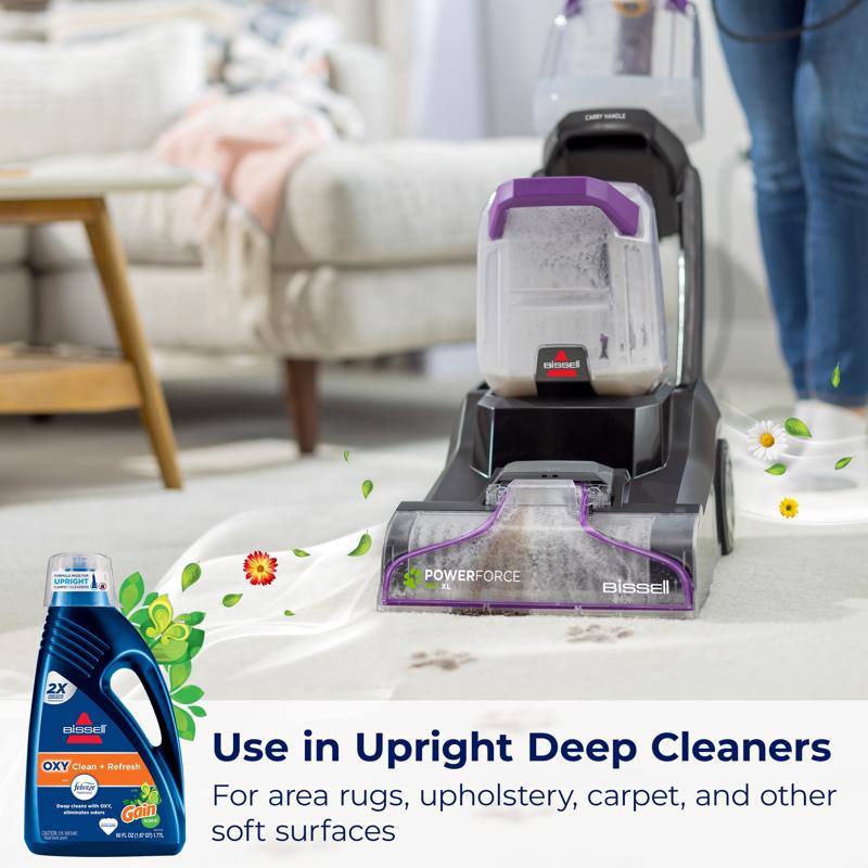 OXY Febreze Floral. Original Gain Scent Carpet and Upholstery Cleaner 60 fl. oz. Liquid Concentrated