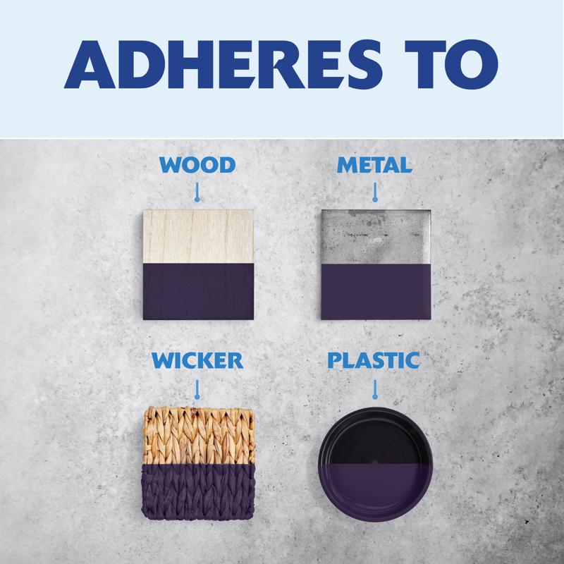 Rust-Oleum Painter's Touch Satin Deep Purple Paint+Primer Spray Paint 12 oz