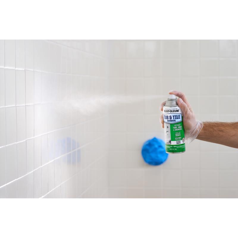 Rust-Oleum Tub and Tile Gloss White Spray Paint 12 oz