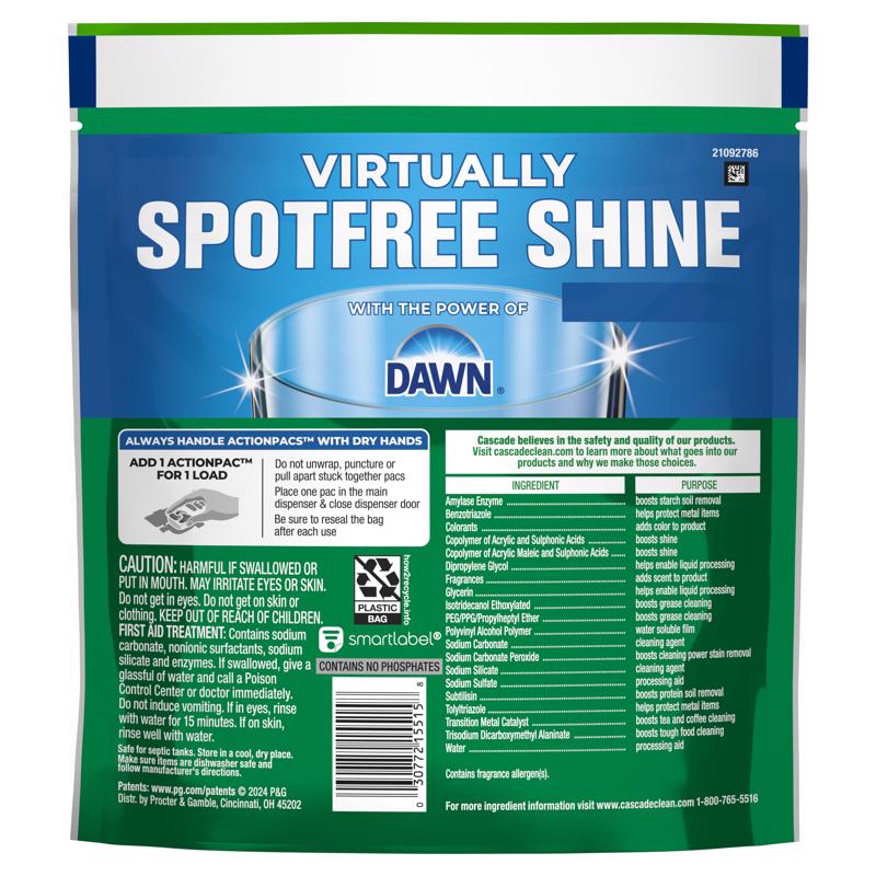 Cascade Complete Lemon Scent Pods Dishwasher Detergent 8.5 oz 1 pk