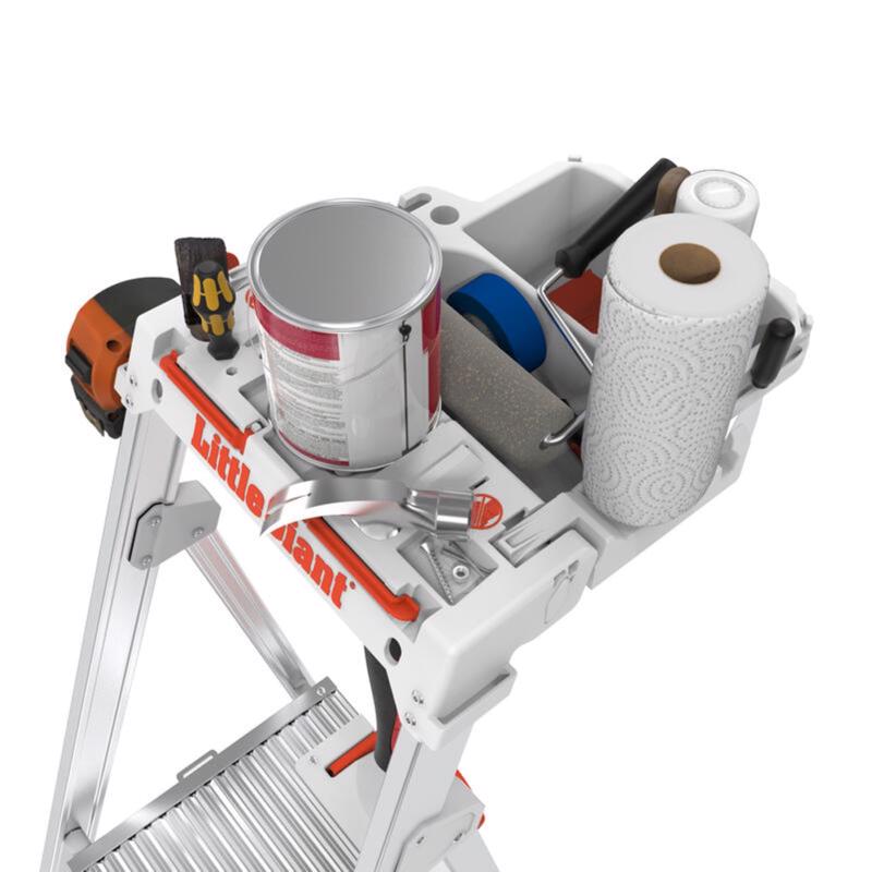 Little Giant Ladders 5 ft. H Aluminum Step Ladder Type IAA 375 lb. capacity
