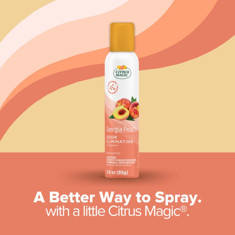 Citrus Magic Georgia Peach Scent Air Freshener Spray 3 oz Aerosol 1 pk
