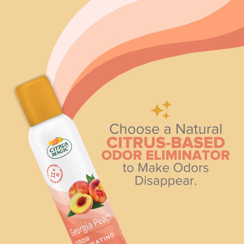 Citrus Magic Georgia Peach Scent Air Freshener Spray 3 oz Aerosol 1 pk