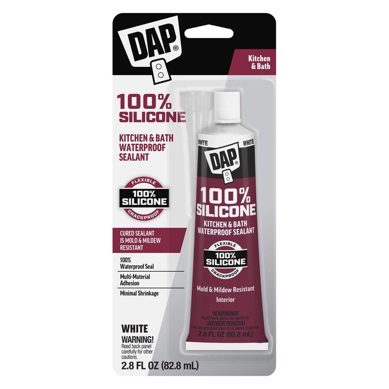 DAP WHITE SILICONE 2.8 O