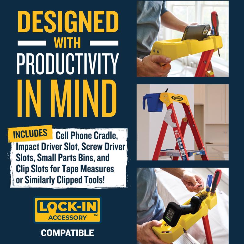 Werner 5.5 ft. H Fiberglass Platform Ladder Type IA 300 lb. capacity