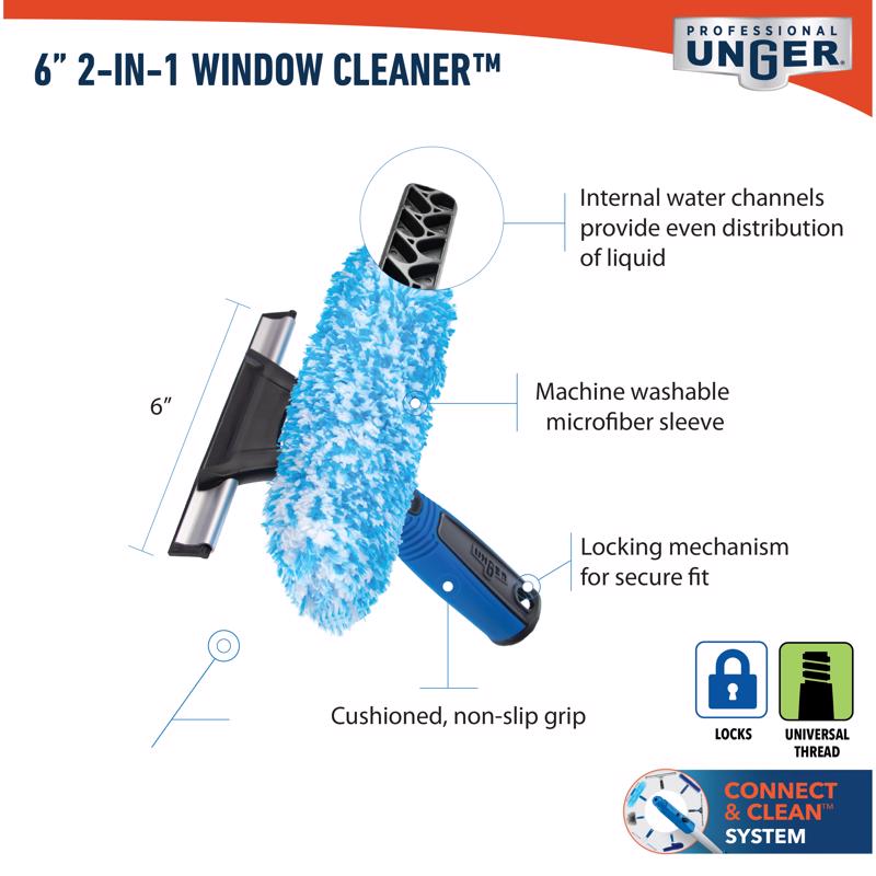Unger 6 in. Rubber Window Squeegee