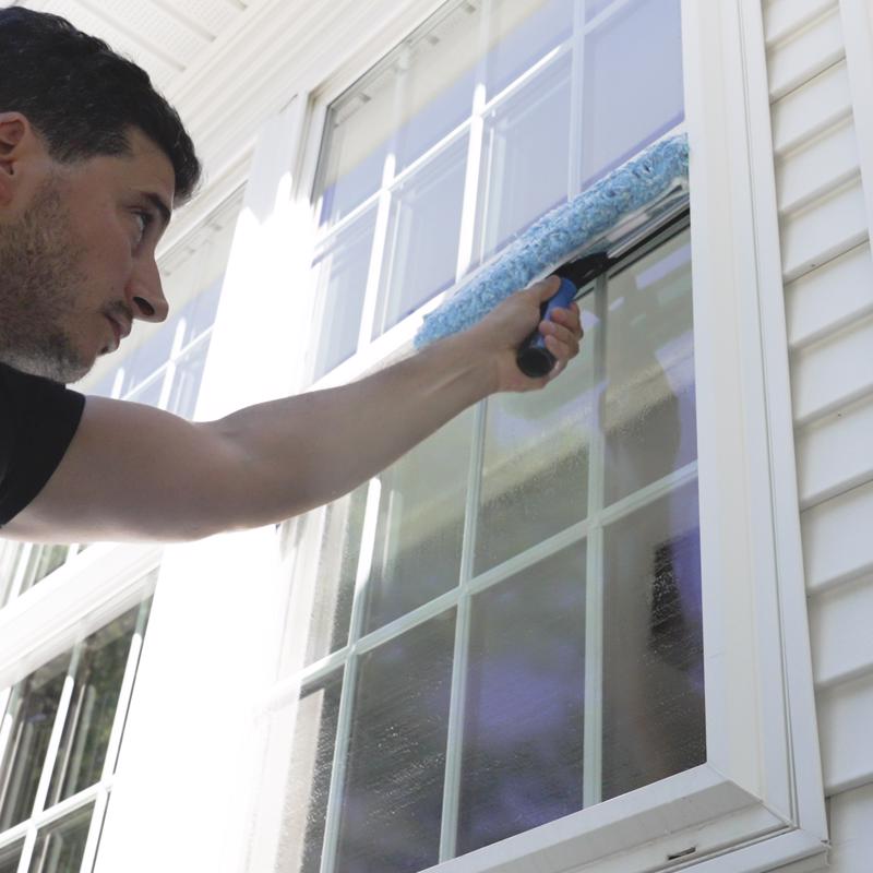 Unger 14 in. Rubber Window Squeegee/Scrubber