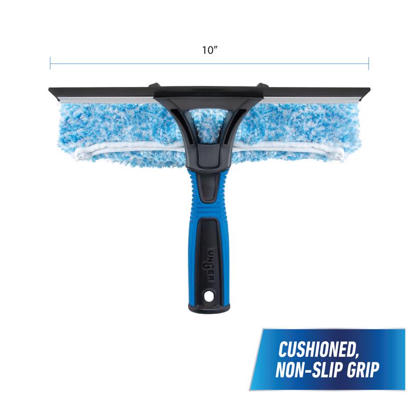 Unger 10 in. Rubber Window Squeegee/Scrubber