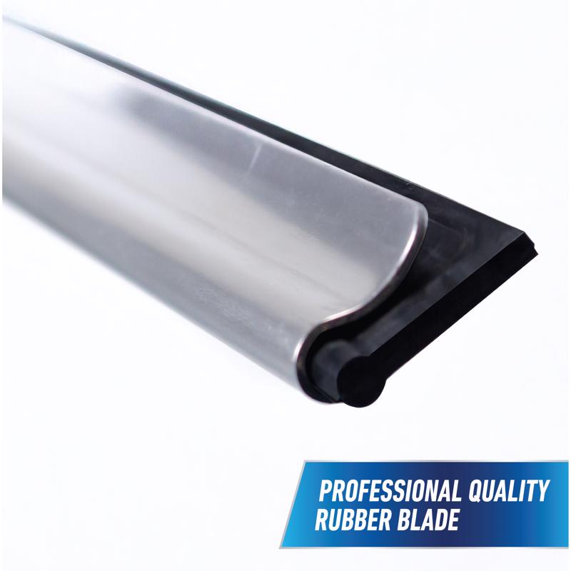 Unger 10 in. Rubber Window Squeegee/Scrubber