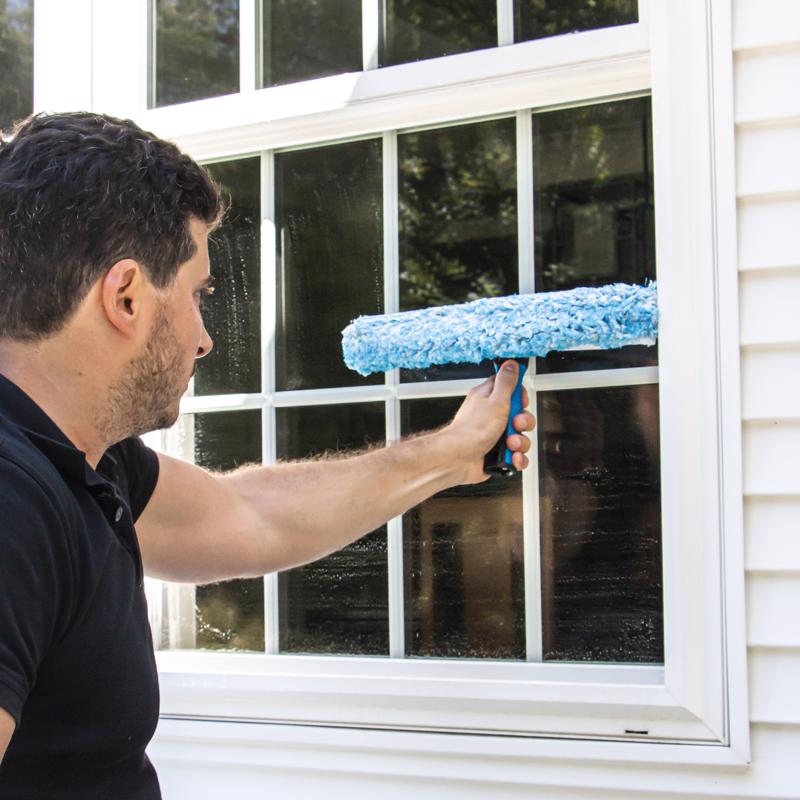 Unger 10 in. Rubber Window Squeegee/Scrubber
