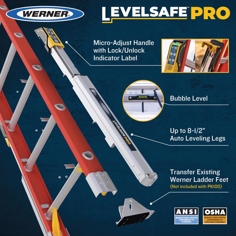 Werner Aluminum Ladder Leveler 1 pk