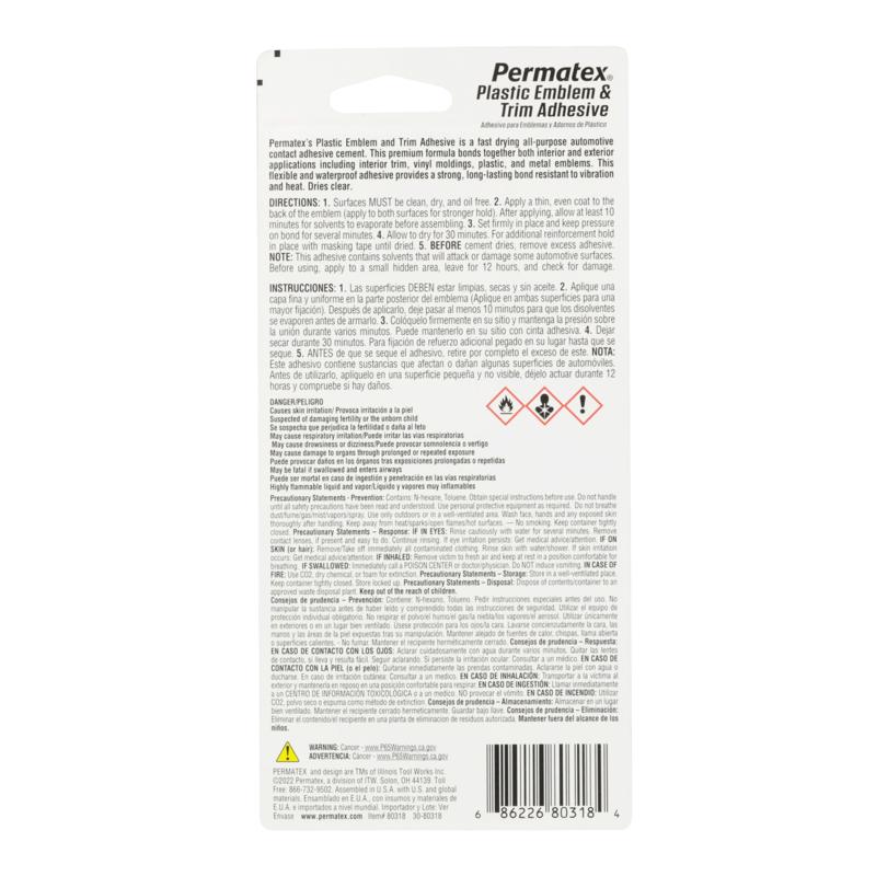 Permatex Automotive Adhesive 2 oz