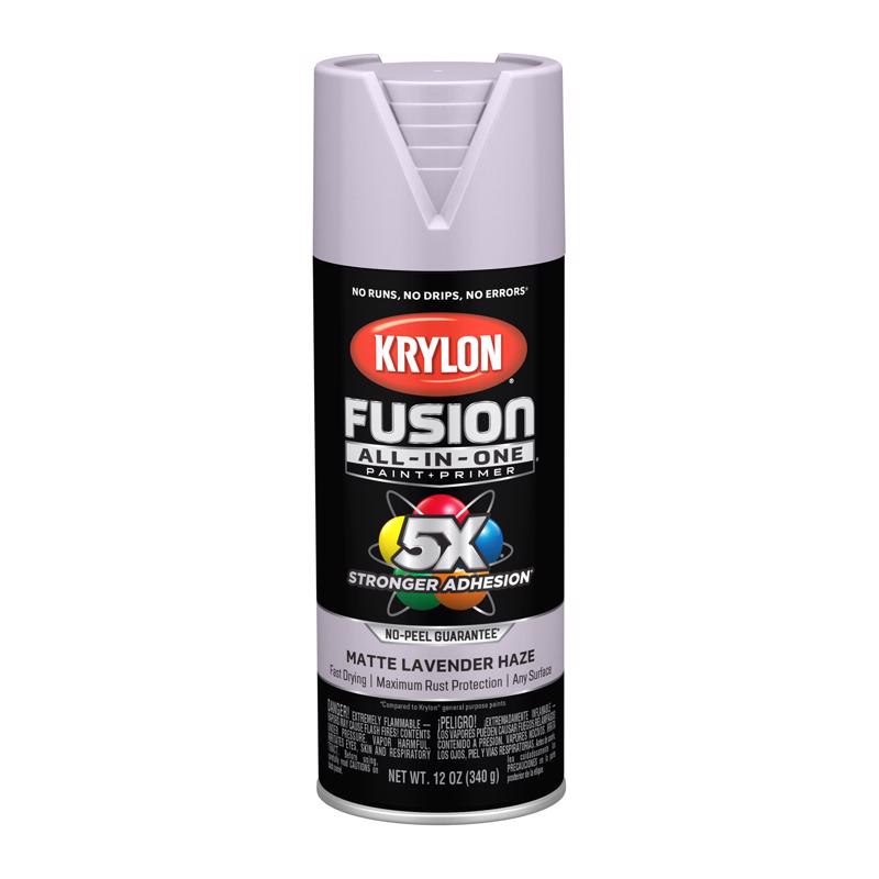 Krylon Fusion All-in-One Matte Lavender Haze Paint +Primer 12 oz
