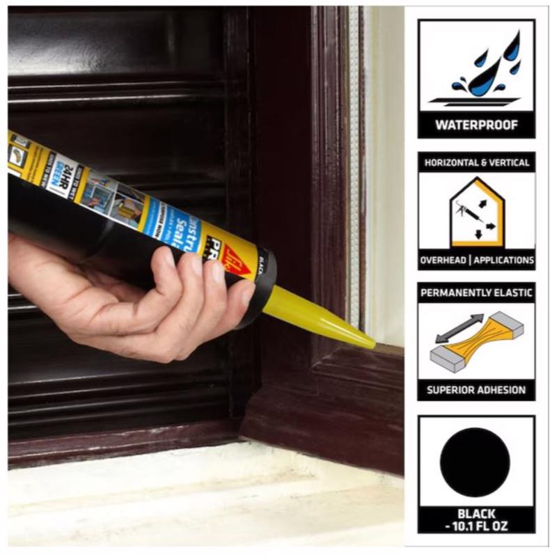 Sika Sikaflex Black Polyurethane All Purpose Construction Sealant 10.1 oz
