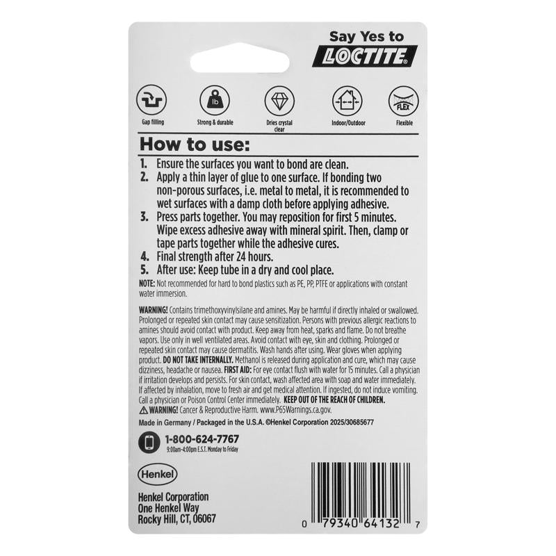 Loctite High Strength Silane Polymer Glue 0.6 fl. oz.