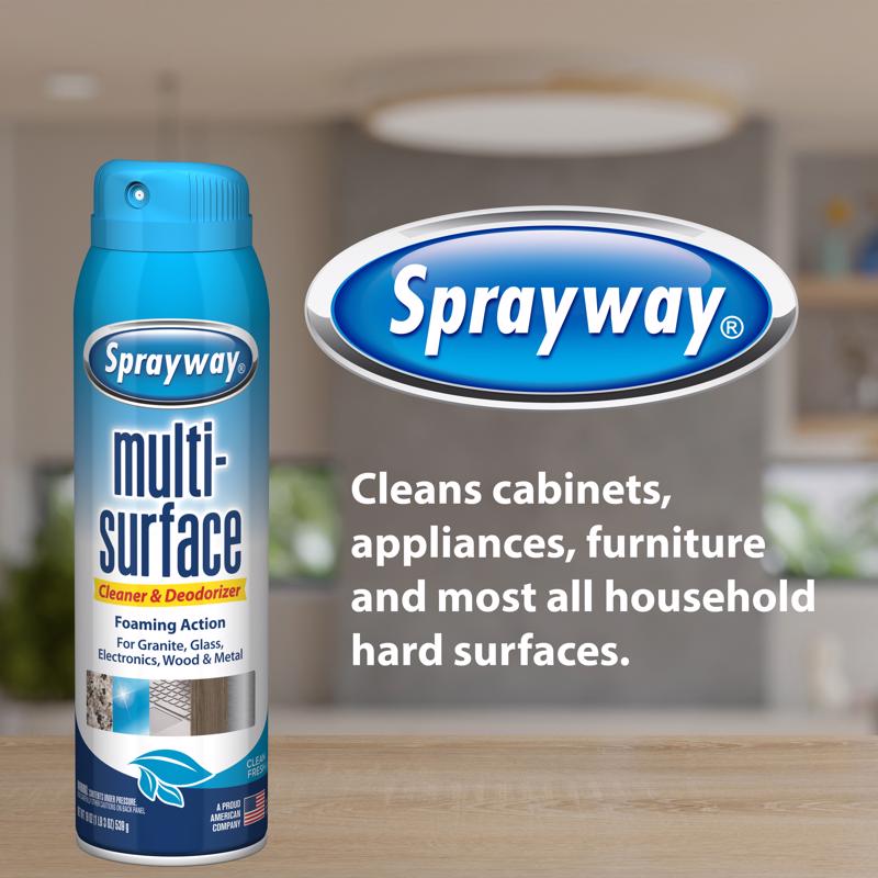 Sprayway Fresh Scent Multi-Surface Cleaner Aerosol 19 oz