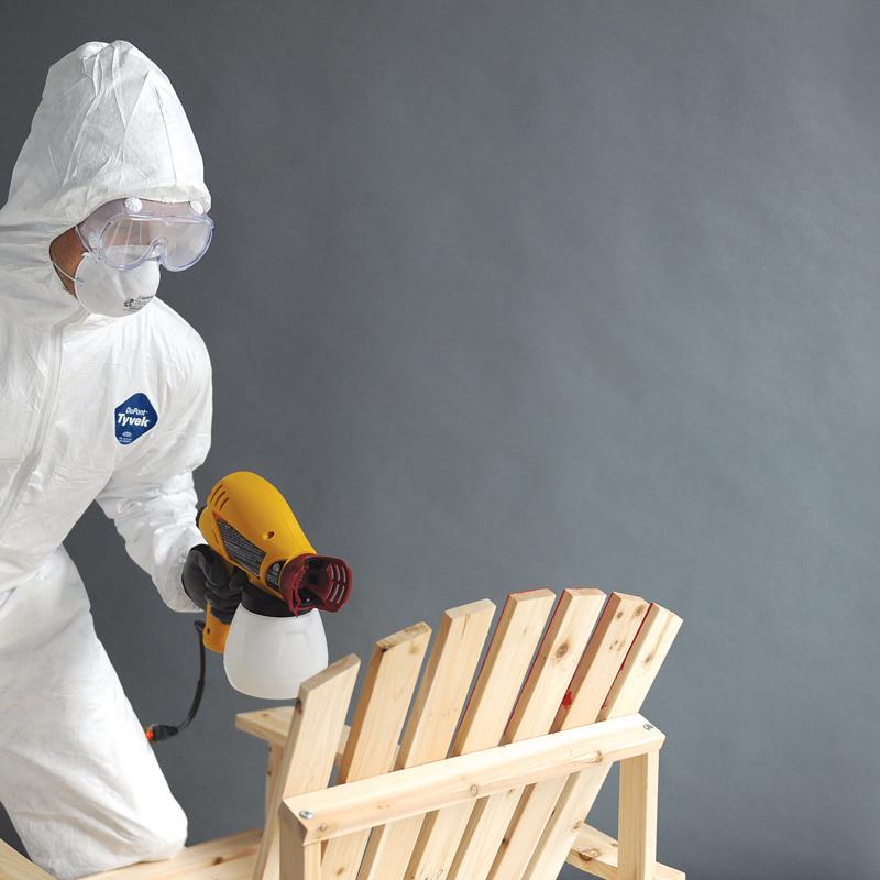 Tyvek Tyvek Coverall with Hood and Boots White 4XL 25 pk