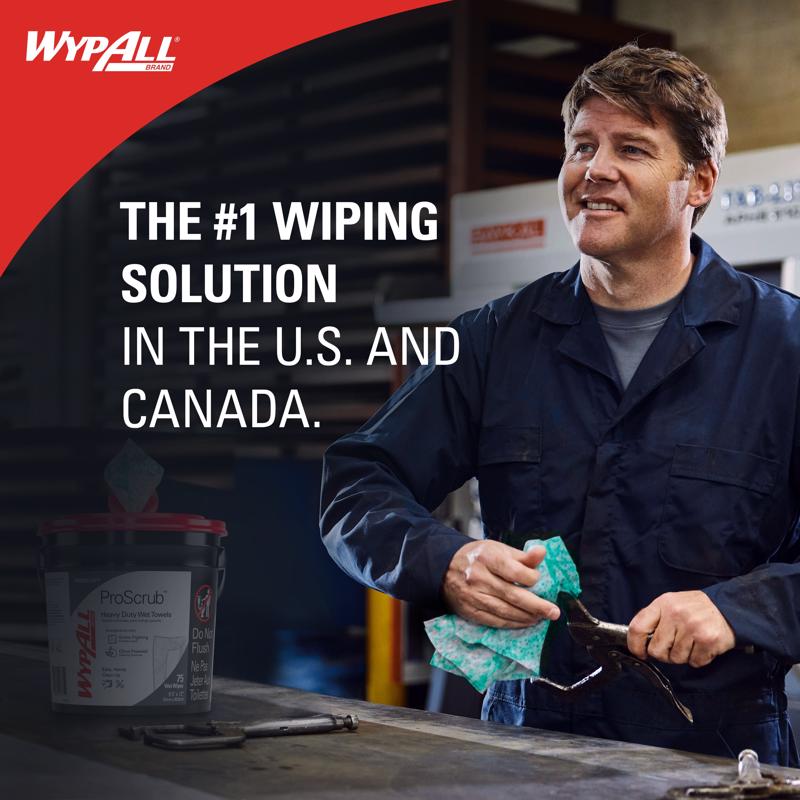 Wypall Industrial Towels 12 in. W X 9.5 in. L 75 pk