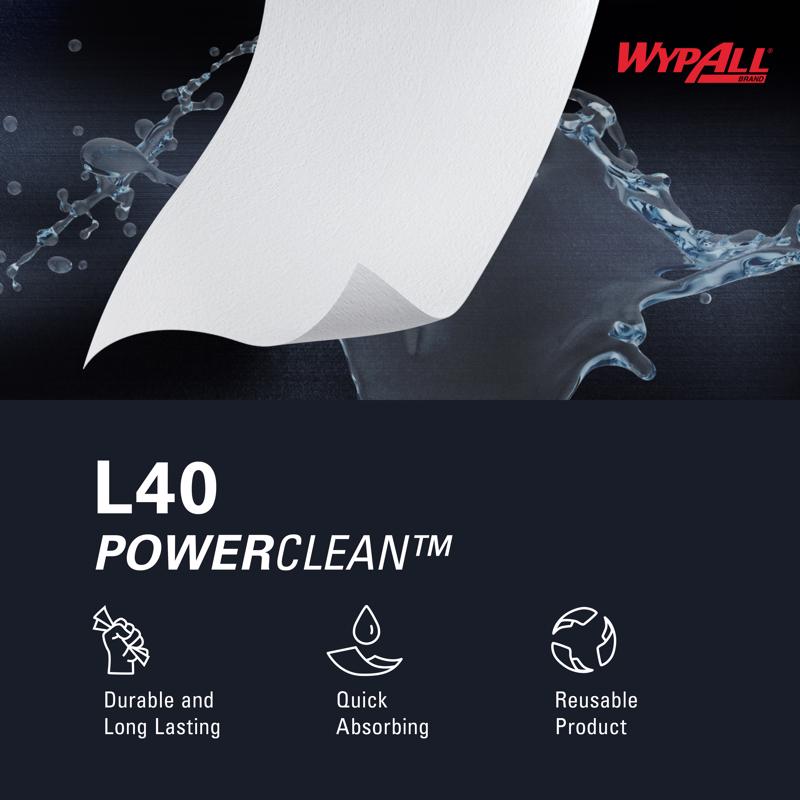 Wypall Disposable Towels 12 in. W X 12.5 in. L 56 pk