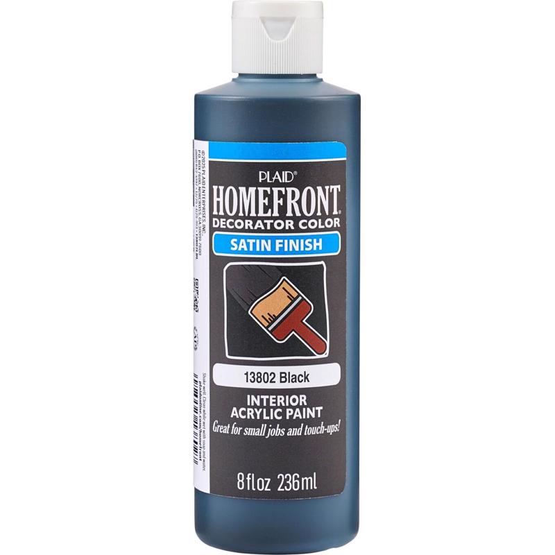 Homefront Black Craft Paint Exterior and Interior 8 oz