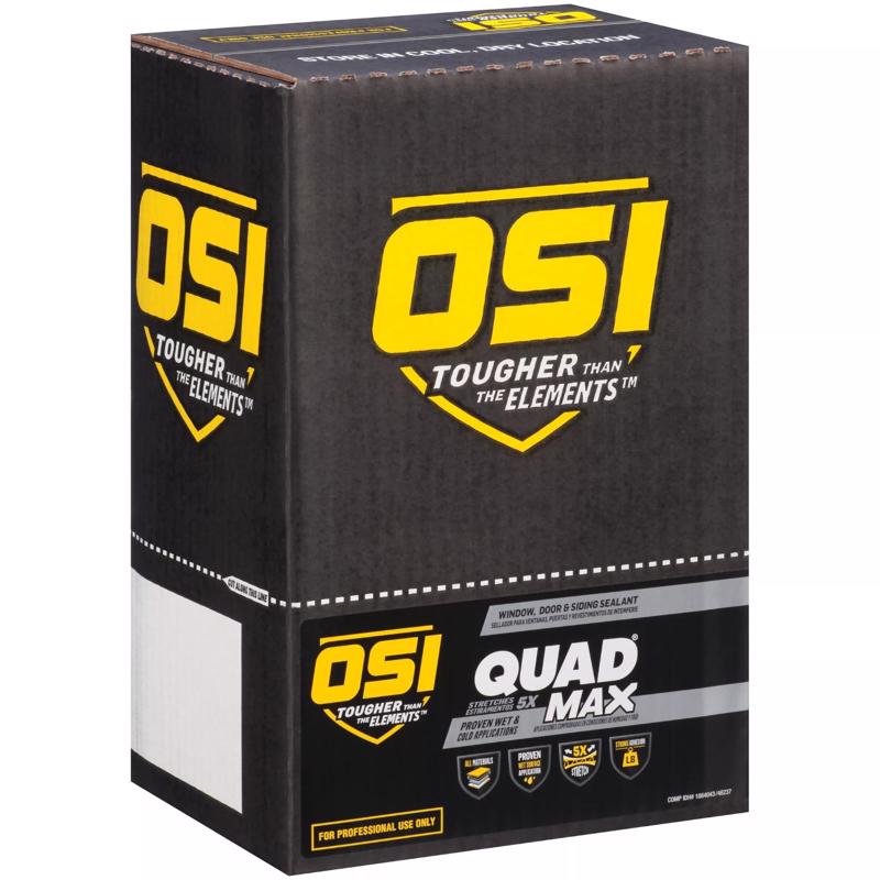 OSI Quad Max Mocha Elastomeric Polymers Caulk Sealant 9.5 oz