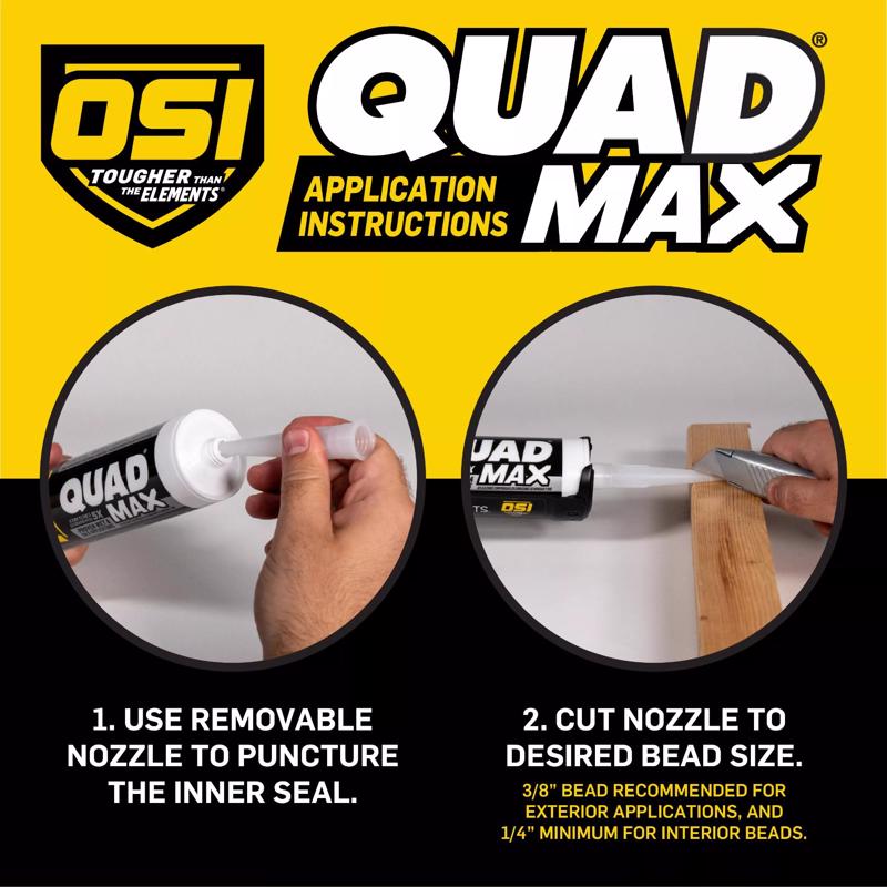 OSI Quad Max Desert Stone Elastomeric Polymers Caulk Sealant 9.5 oz