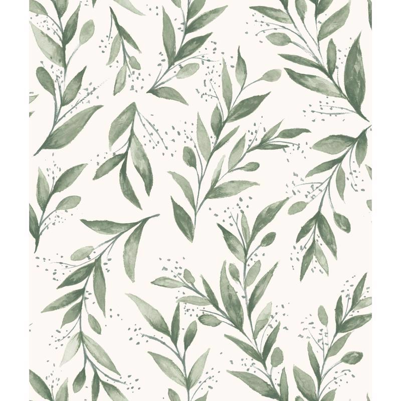 Magnolia Home by Joanna Gaines 20.5 in. W X 216 in. L Olive Branch Peel and Stick Wallpaper