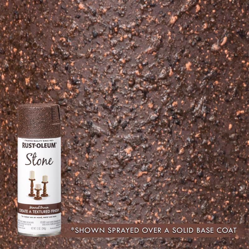 Rust-Oleum Stone Effect Mineral Brown Spray Paint 12 oz