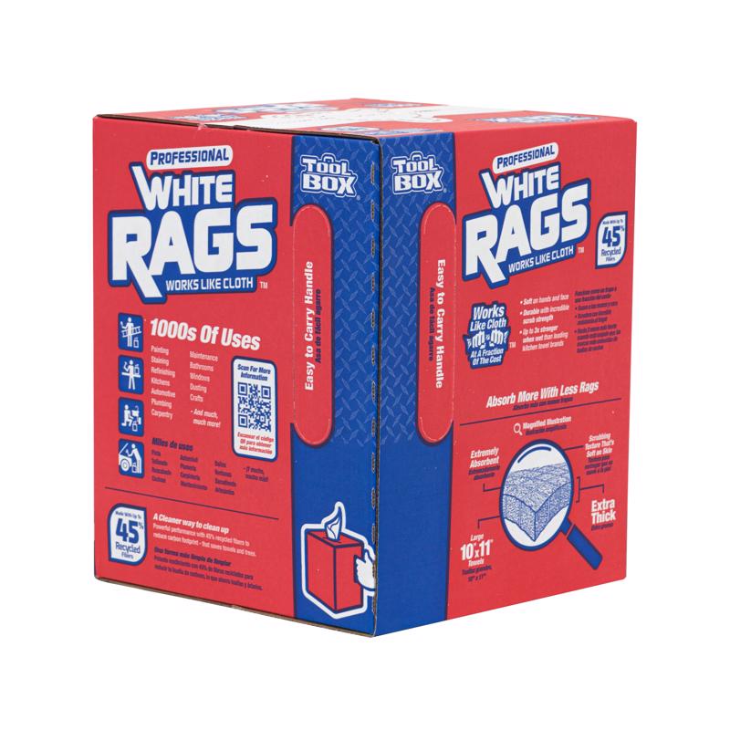 ToolBox Rags 10 in. W X 11 in. L 200 sheet