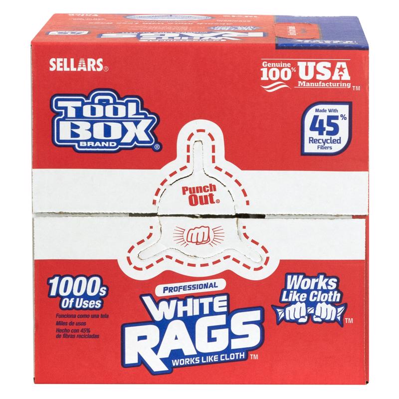 ToolBox Rags 10 in. W X 11 in. L 200 sheet