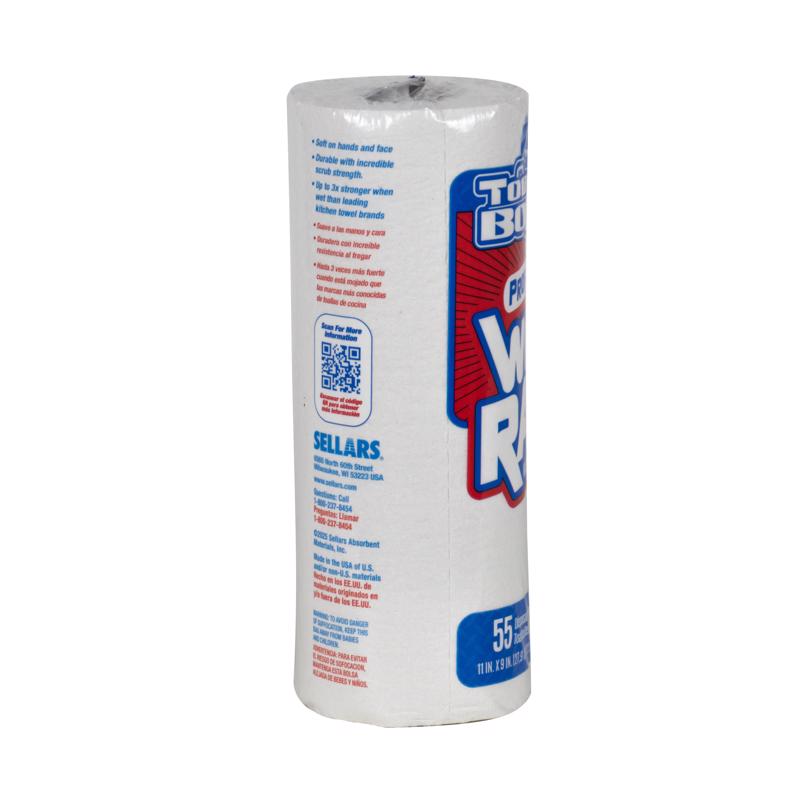 ToolBox Recycled Fibers Rags 9 in. W X 11 in. L 55 sheet