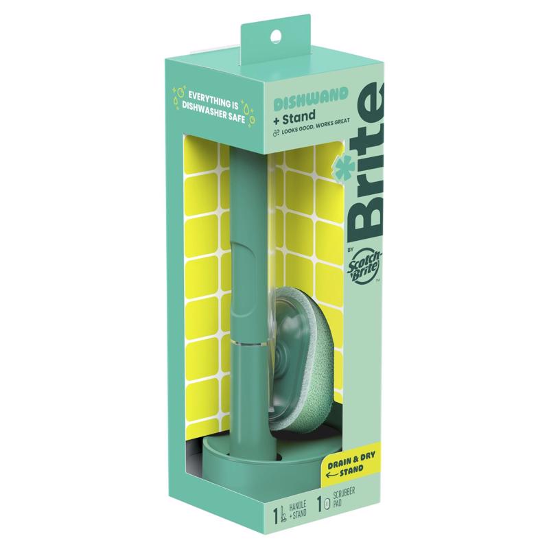 Scotch-Brite Medium Duty Dishwand Scrubber For All Metal Surfaces 1 pk