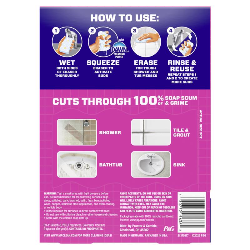Mr. Clean Non-Scratch Cleaning Pad For Bath and Shower 6 pk