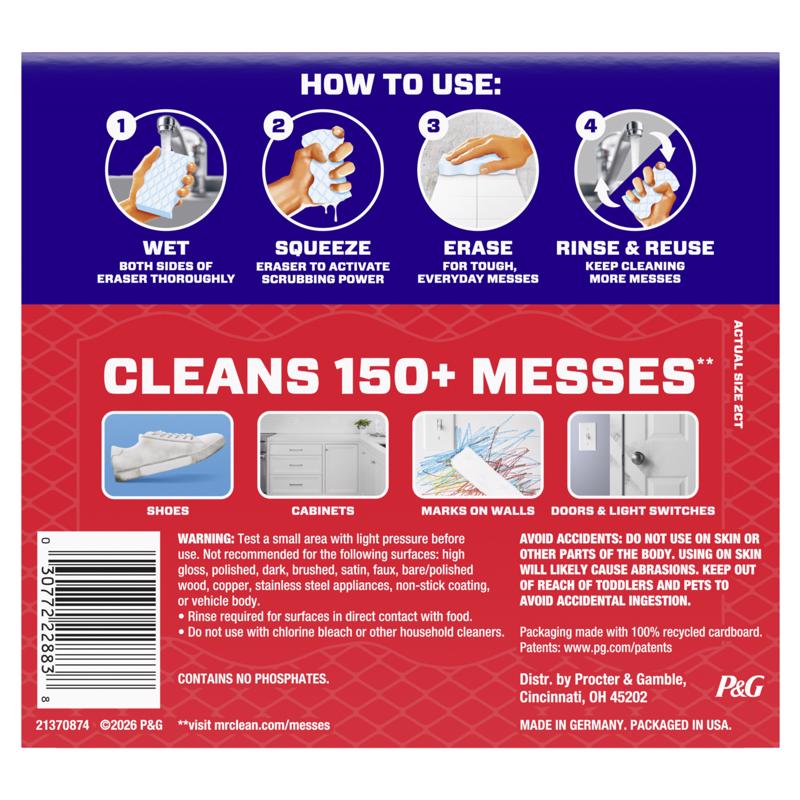 Mr. Clean Non-Scratch Cleaning Pad For Bath and Shower 2 pk