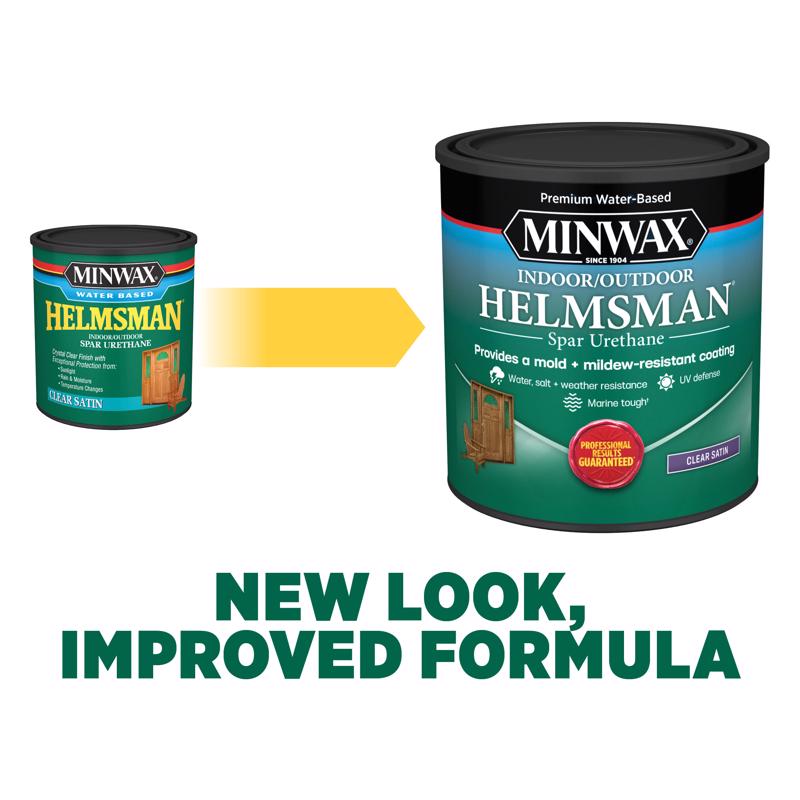 Minwax Helmsman Warm Gloss Clear Water-Based Spar Urethane 1 gal