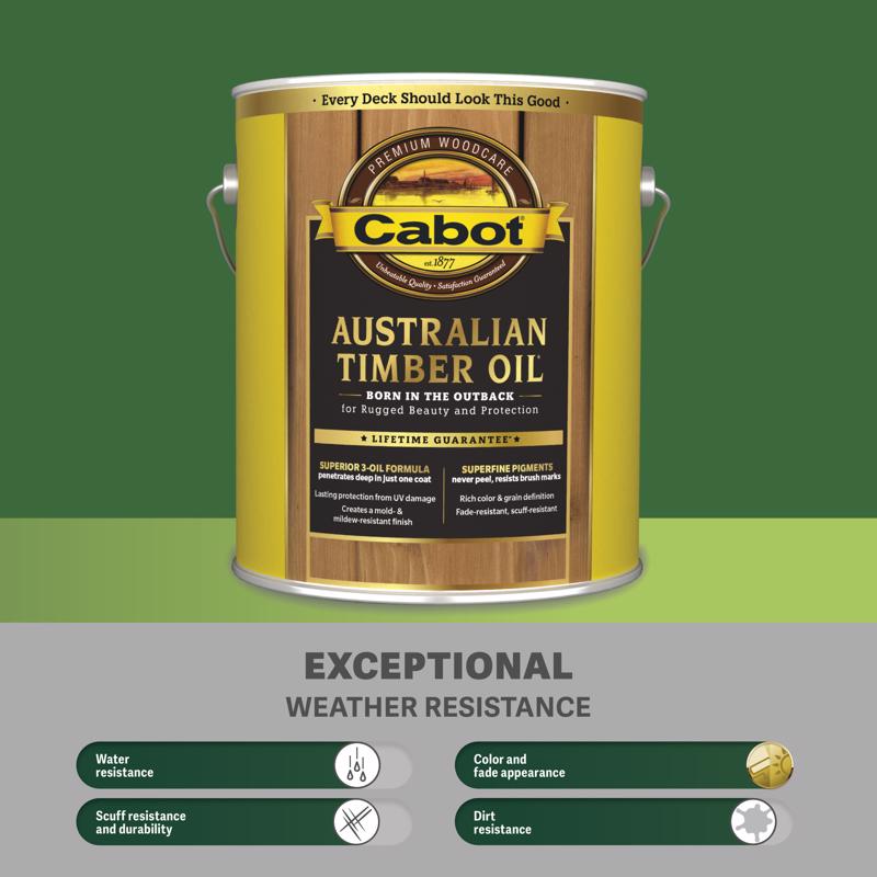 Cabot Transparent Honey Teak Australian Timber Oil 0.5 pt